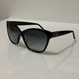 Judith Leiber Black Sunglasses